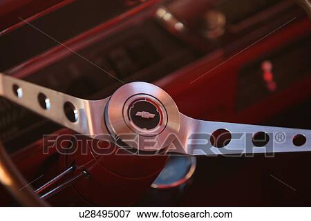 Chevrolet steering wheel View Large Photo Image Stock Photo - Chevrolet steering wheel . Fotosearch