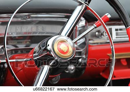 Stock Photo - Classic car dashboard . Fotosearch