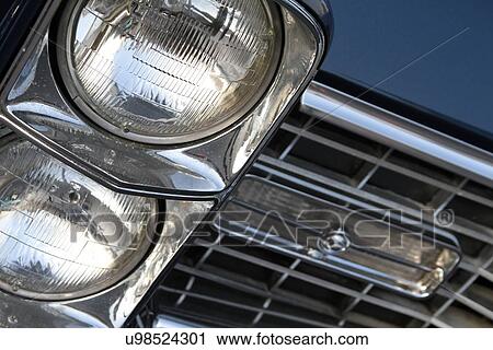Stock Image - Classic headlights . Fotosearch