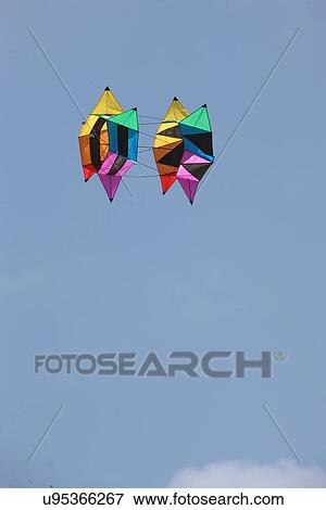 Stock Photo - Colorful kite. Fotosearch