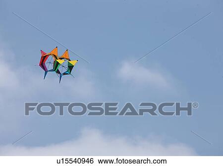 Stock Photograph - Colorful kite. Fotosearch
