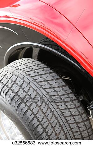 High angle view of car tire View Large Photo Image Stock Image - High angle view of car tire. Fotosearch
