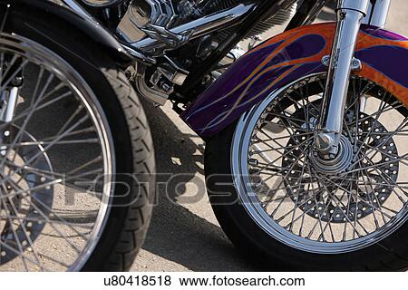 Motorcycle wheels View Large Photo Image Stock Photo - Motorcycle wheels . Fotosearch