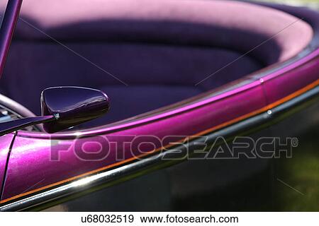 Stock Photo - Purple muscle car. Fotosearch