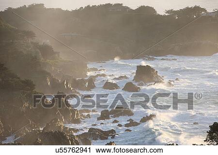 Stock Image - Rocky shoreline . Fotosearch