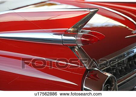 Stock Photograph - Side of classic taillight . Fotosearch
