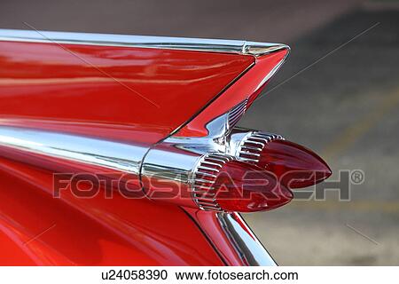 Stock Image - Tailfin and lights. Fotosearch