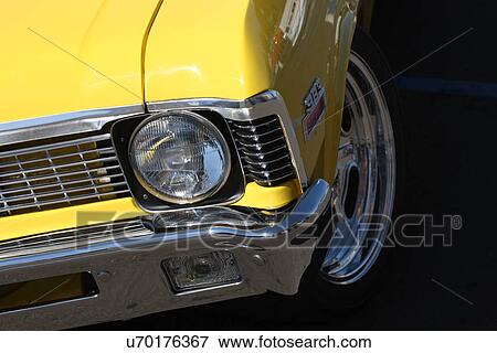 Yellow classic car View Large Photo Image Stock Photo - Yellow classic car . Fotosearch