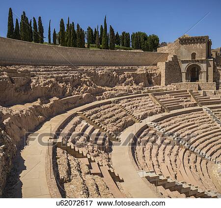 Ancient Roman amphitheater View Large Photo Image Stock Photo - Ancient Roman amphitheater. Fotosearch