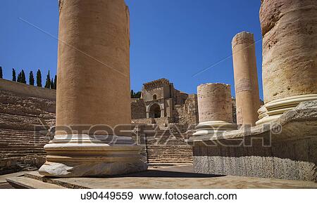 Stock Photo - Ancient Roman amphitheater. Fotosearch