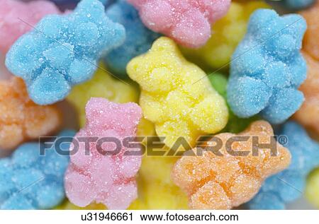 Close-up of gummy bears View Large Photo Image Stock Image - Close-up of gummy bears. Fotosearch