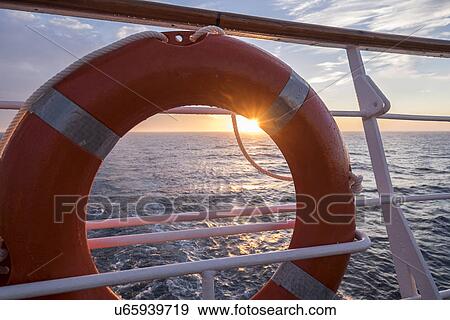 Close-up of lifebelt, Mediterranean Sea View Large Photo Image Stock Photo - Close-up of lifebelt, Mediterranean Sea. Fotosearch
