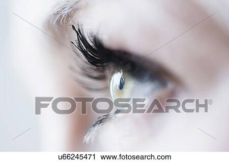 Stock Image - Close-up of woman's eye. Fotosearch