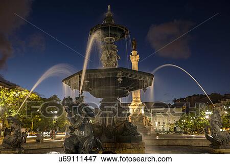 Fountain in Plaza de Pedro IV View Large Photo Image Stock Photo - Fountain in Plaza de Pedro IV. Fotosearch