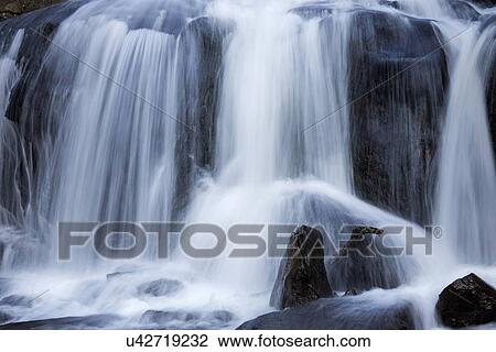 Full frame of waterfall View Large Photo Image Stock Image - Full frame of waterfall. Fotosearch