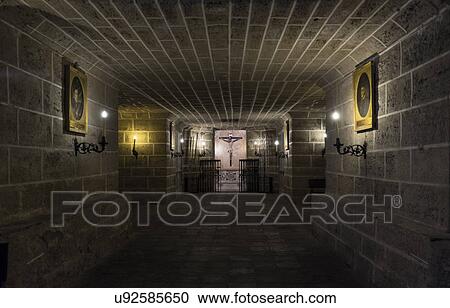 Stock Image - Interior of Cadiz Cathedral. Fotosearch