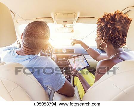Mature couple in car View Large Photo Image Picture - Mature couple in car. Fotosearch