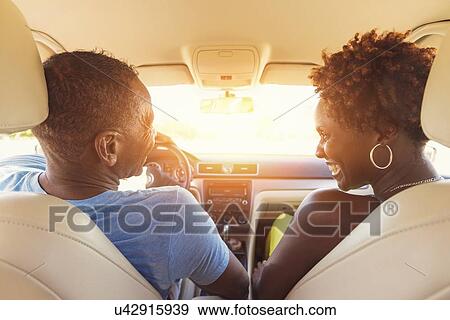 Mature couple in car View Large Photo Image Stock Photo - Mature couple in car. Fotosearch