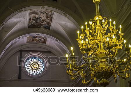 Stock Photo - Monastery of Valdemossa interior. Fotosearch