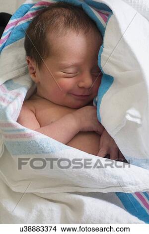 Newborn girl sleeping View Large Photo Image Picture - Newborn girl sleeping. Fotosearch