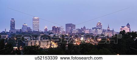 Stock Photo - Panorama of city. Fotosearch