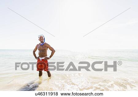 Portrait of mature man on beach View Large Photo Image Stock Photo - Portrait of mature man on beach. Fotosearch