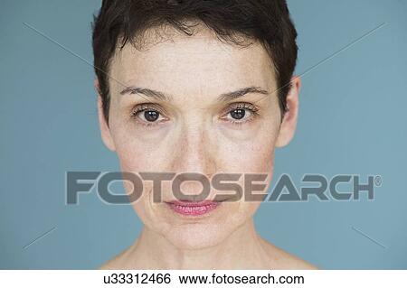 Stock Photograph - Portrait of senior woman. Fotosearch