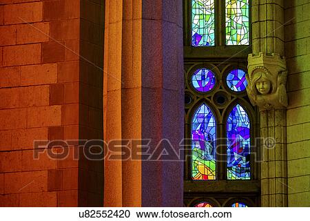 Sagrada Familia church interior View Large Photo Image Stock Image - Sagrada Familia church interior. Fotosearch