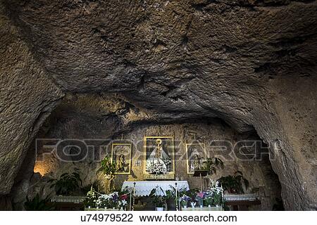 Stock Image - Shrine to Virgin of Pena. Fotosearch