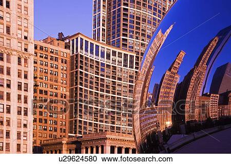 Skyscrapers reflecting in road mirror View Large Photo Image Stock Image - Skyscrapers reflecting in road mirror. Fotosearch