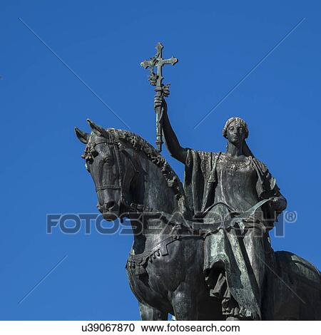 Statue on monument to Constitution of 1812 View Large Photo Image Stock Image - Statue on monument to Constitution of 1812. Fotosearch