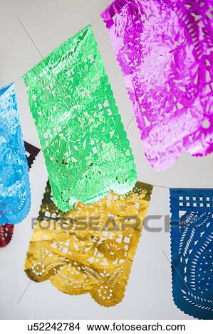 Picture - Studio Shot of colorful paper decoration. Fotosearch