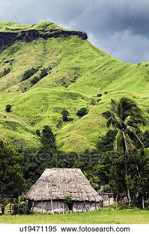 Stock Photography - Traditional village Navala. Fotosearch