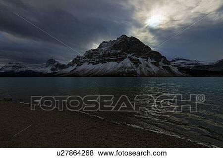 Bow Lake View Large Photo Image Stock Photo - Bow Lake. Fotosearch