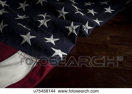 Picture - Detail of USA flag. Fotosearch