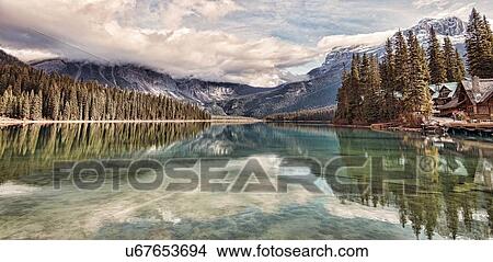 Emerald Lake, Yoho National Park View Large Photo Image Picture - Emerald Lake, Yoho National Park. Fotosearch