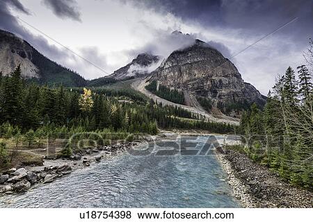 Stock Photo - Kicking Horse River . Fotosearch