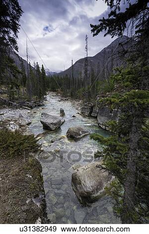 Marble Canyon in Kootenay National Park, British Columbia View Large Photo Image Stock Photo - Marble Canyon in Kootenay National Park, British Columbia. Fotosearch