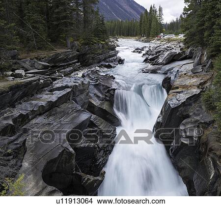Picture - Numa Falls in Kootenay National Park, British Columbia. Fotosearch