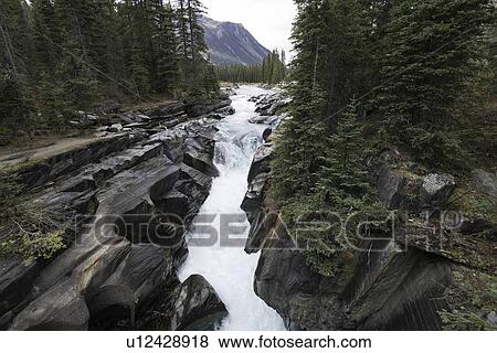 Stock Photo - Numa Falls in Kootenay National Park. Fotosearch