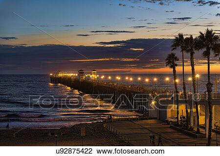 Stock Image - Oceanside pier. Fotosearch
