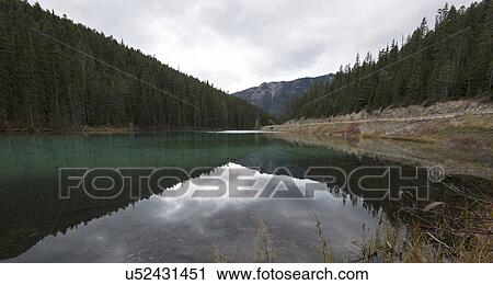 Stock Image - Olive Lake in Kootenay National Park. Fotosearch