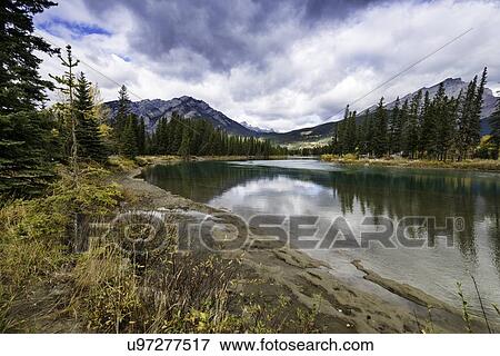 River at Banff National Park View Large Photo Image Stock Photo - River at Banff National Park. Fotosearch