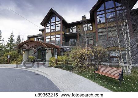 Rocky Mountain Resort in Canmore, Alberta View Large Photo Image Stock Photography - Rocky Mountain Resort in Canmore, Alberta. Fotosearch