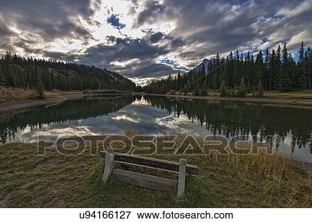 Two Jack Lake View Large Photo Image Stock Photo - Two Jack Lake. Fotosearch