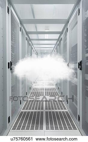 Mid air cloud in data centre cabinet View Large Photo Image Stock Image - Mid air cloud in data centre cabinet. Fotosearch