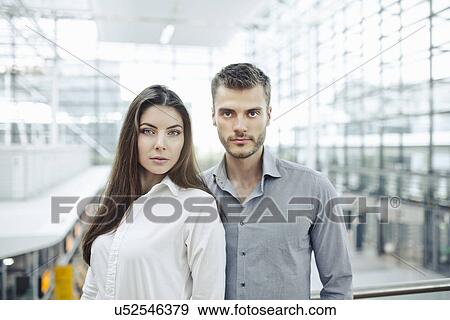 Young couple, portrait View Large Photo Image Stock Photo - Young couple, portrait. Fotosearch