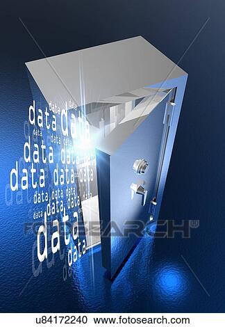 Data vault, conceptual artwork View Large Illustration Clipart - Data vault, conceptual artwork. Fotosearch