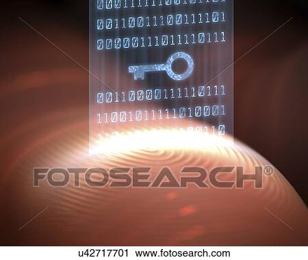 Fingerprint scanner, artwork View Large Illustration Clip Art - Fingerprint scanner, artwork. Fotosearch