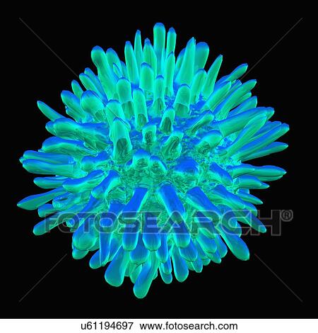 Stock Illustration - Hepatitis c, artwork. Fotosearch